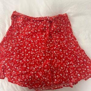Zara Red Skort